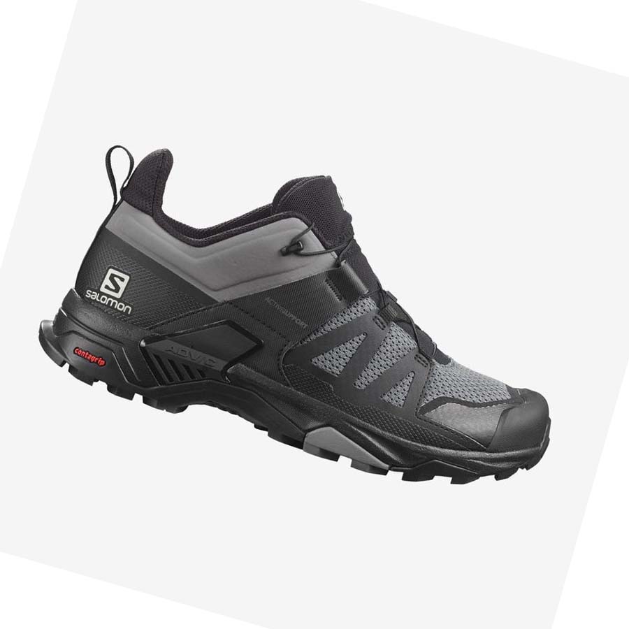 Salomon X ULTRA 4 Túracipő Férfi Szürke Fekete | HU 2066QMA